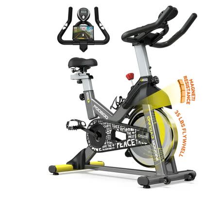 A Pooboo stationary exercise bike ($212 off list price)