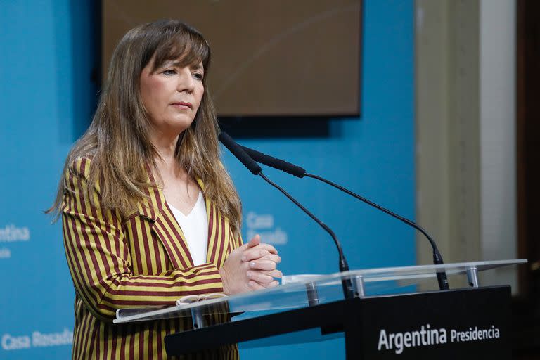 Gabriela Cerruti, portavoz presidencial