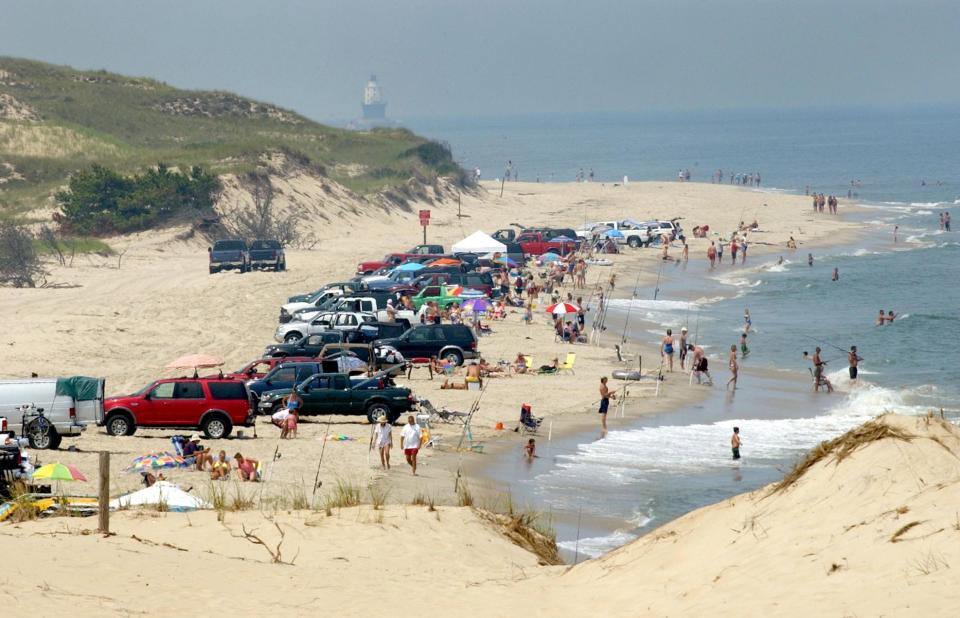 Surf fishing is a popular activity at Cape Henlopen State Park south of Lewes.