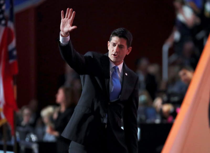 El presidente de la Cámara de Representantes, Paul Ryan, el republicano electo de mayor rango en el país, encabezó la convención e inició el proceso de nominación.
