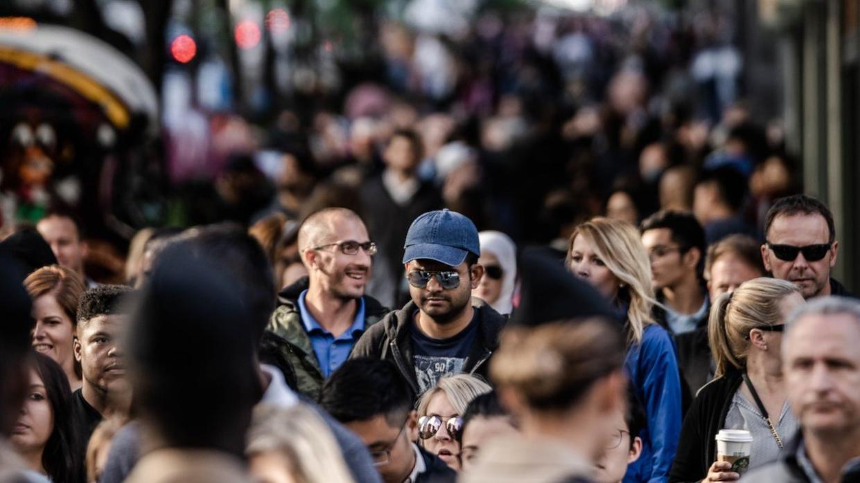 busy street scene