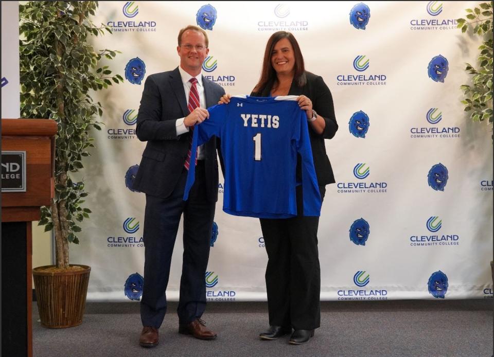 Jamie Wilson is the first head coach of the Cleveland Community College women's volleyball team.