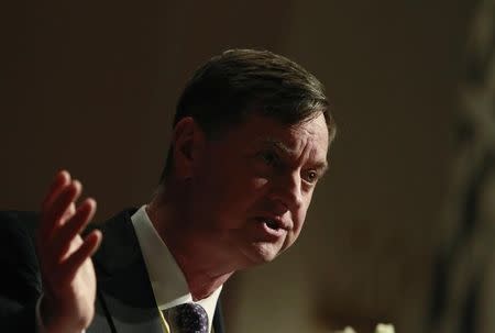 Chicago Federal Reserve Bank President Charles Evans speaks during the Sasin Bangkok Forum July 9, 2012. REUTERS/Sukree Sukplang