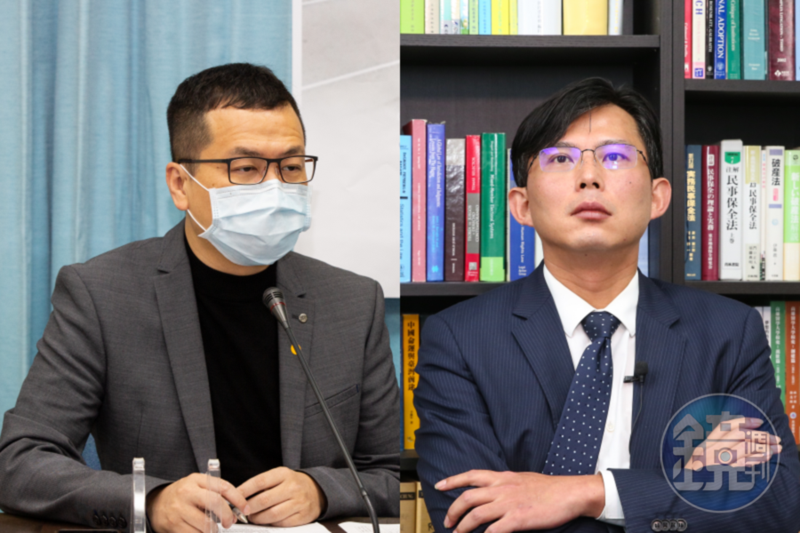 對於國民黨議員羅智強（左）稱台灣拿美國疫苗如「乞丐」，前時代力量主席黃國昌則反批無法苟同。（本刊資料照）