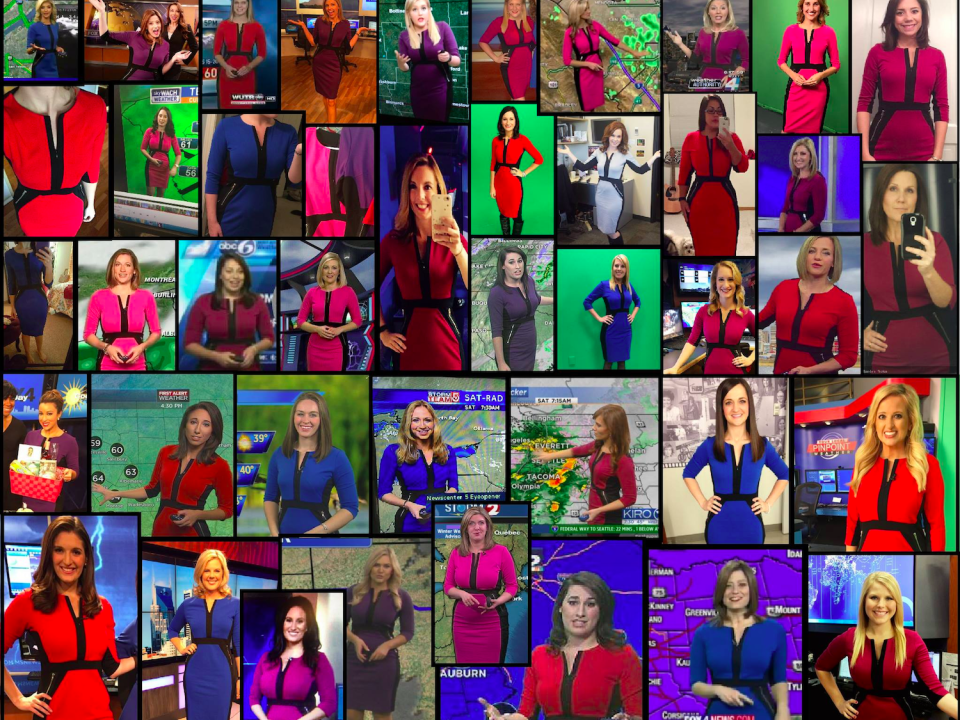 This universally flattering dress is in nearly every TV newscaster’s closet. (Photo: IMGUR)