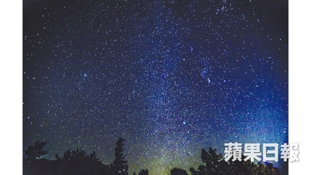 阿智村的冬季星空，攝於一月下旬。