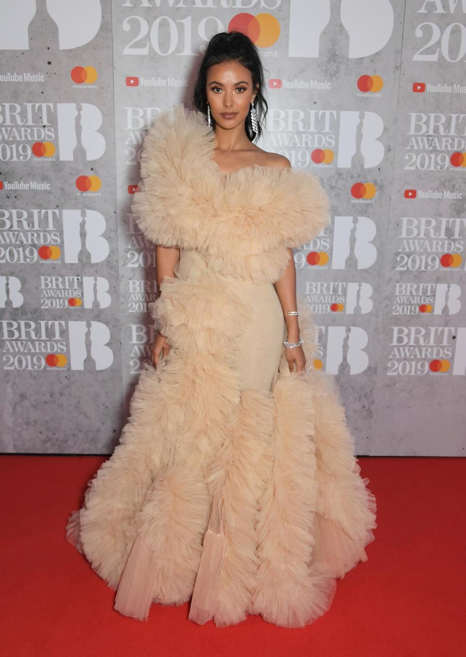 Maya Jama arrives at The BRIT Awards 2019 (Dave Benett)