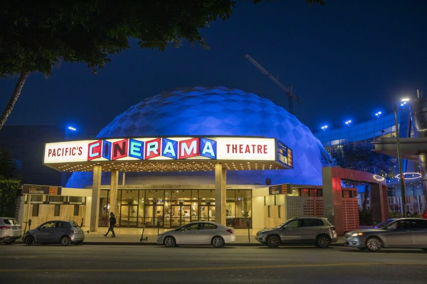 LOS ANGELES, CALIF. -- MONDAY, JULY 15, 2019: Exterior view of the Arclight Hollywood and Cinerama Dome at 6360 W Sunset Blvd, Los Angeles, July 15, 2019. (Allen J. Schaben / Los Angeles Times)