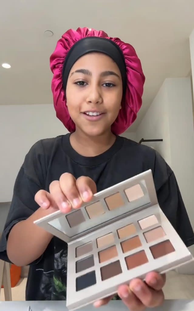 North West Gives Hilarious Honest Review of Mom Kim Kardashians Makeup Line Its a Yes