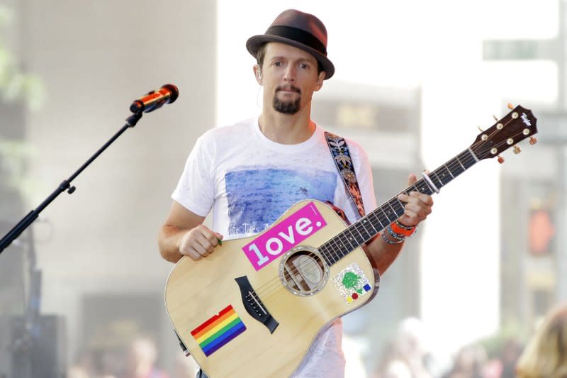 Jason Mraz performs on the "Today" show at Rockefeller Center in New York City in 2014. File Photo by John Angelillo/UPI