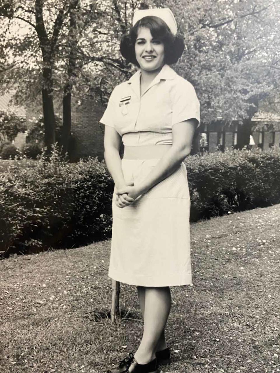 Naghmeh as a student nurse (Collect/PA Real Life).