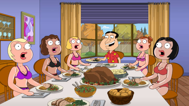 "Family Guy" Thanksgiving episode "Shanksgiving"<p>FOX</p>