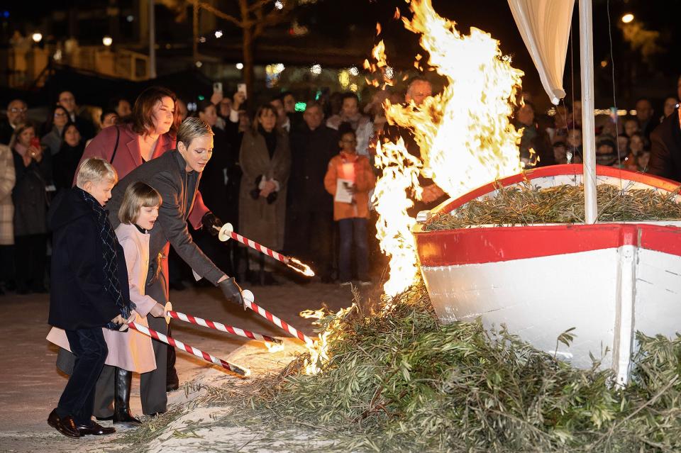 Prince Jacques of Monaco, Princess Gabriella of Monaco, Princess Charlene of Monaco