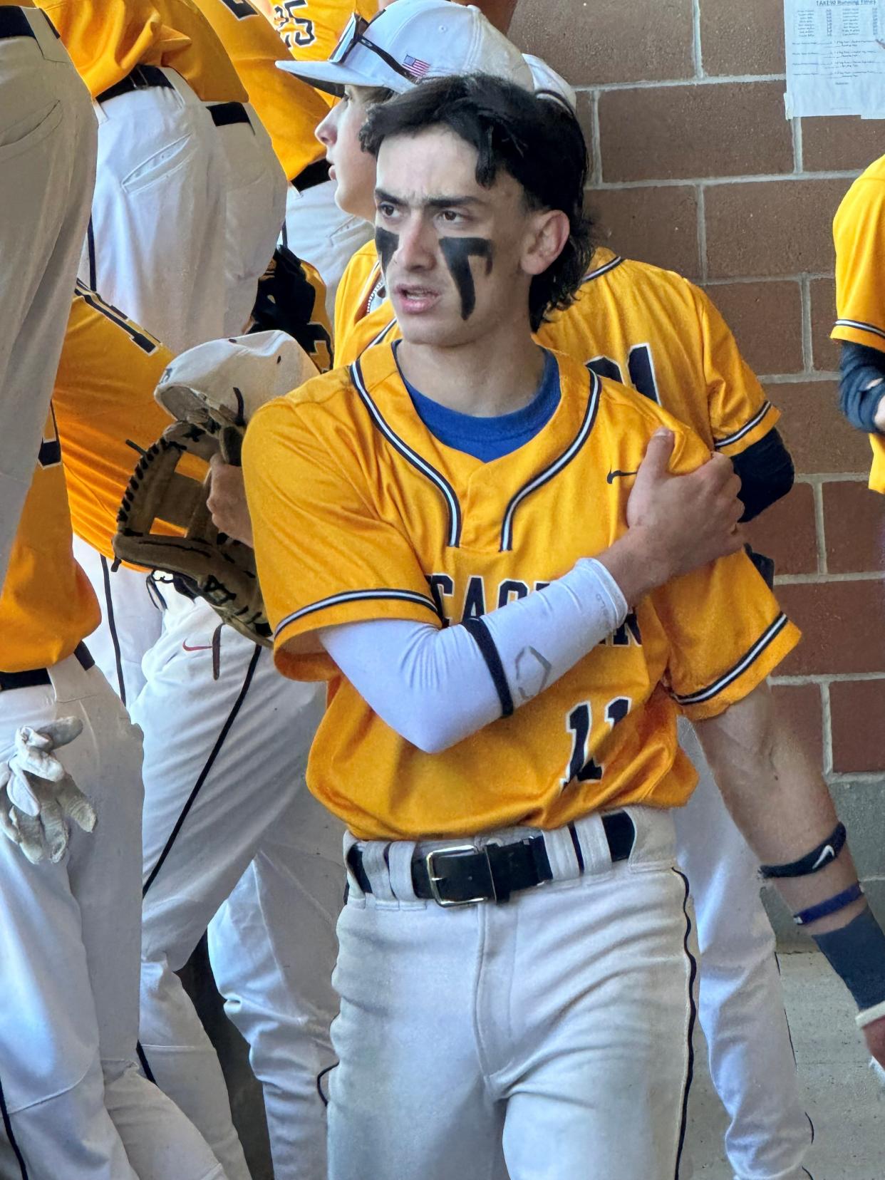 Lancaster senior Owen Pompey, a two-year starter in centerfield, plays much bigger than his size and has turned into one of the Gales' top leaders.