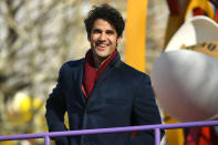 <p>Darren Criss joins the fun on Nov. 25 at the 95th Annual Macy's Thanksgiving Day Parade in N.Y.C.</p>