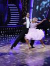 Fatone dances with pro Kym Johnson on season 4.