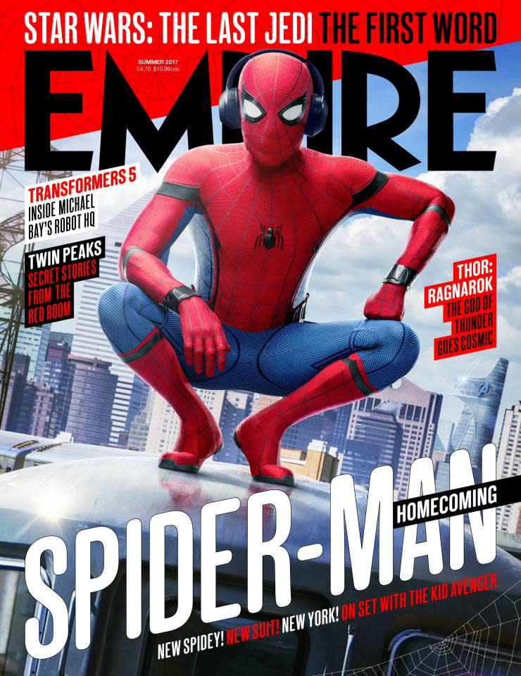 Spider-Man: Homecoming crawls onto Empire Magazine's new cover