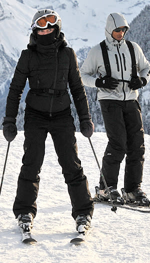 Madonna hit the slopes in Gstaad, Switzerland. INFDaily.com