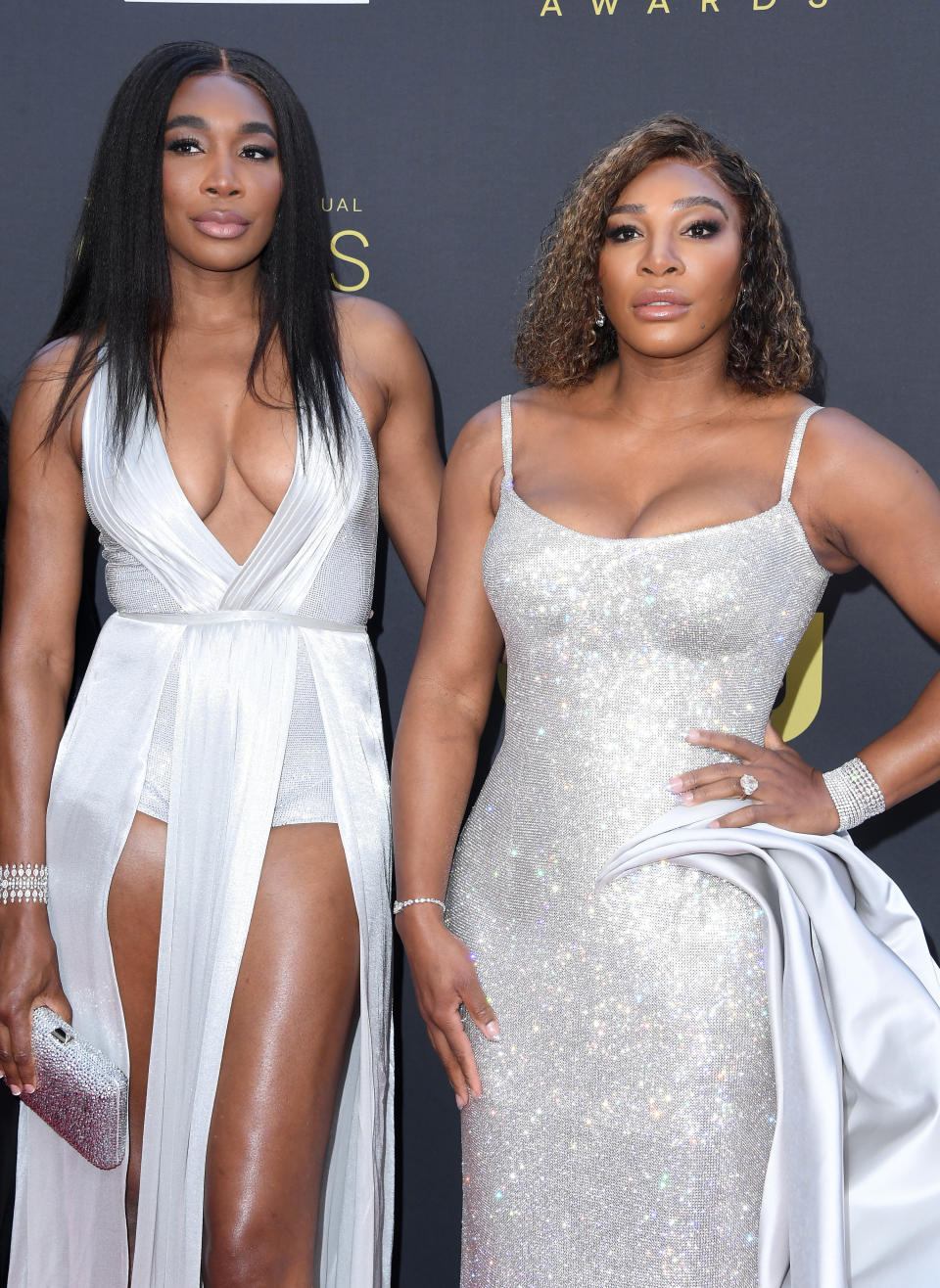 Venus and Serena Williams on the red carpet