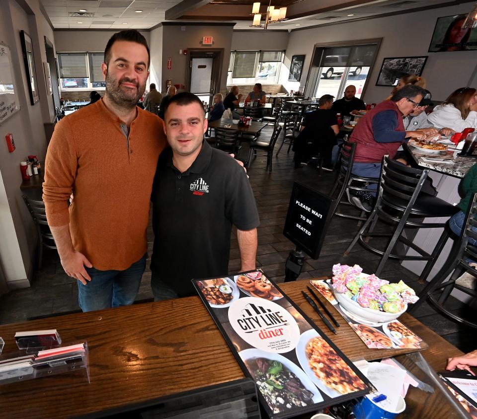 City Line Diner owners Bill Athanasiou and George Gidopoulos.