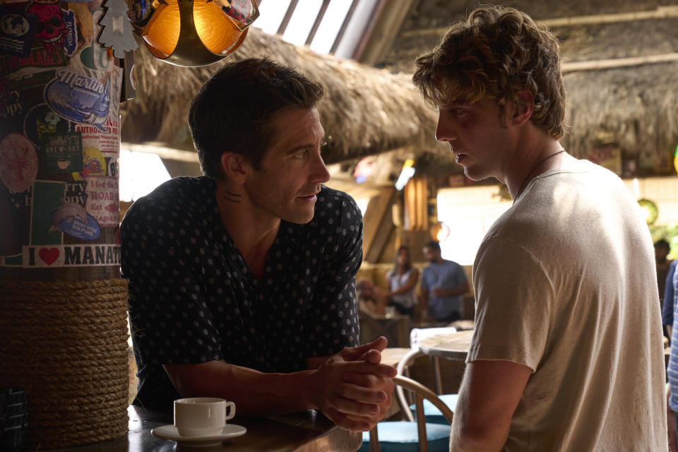 Jake Gyllenhaal and Lukas Gage in Road House<span class="copyright">Courtesy of Prime Video </span>