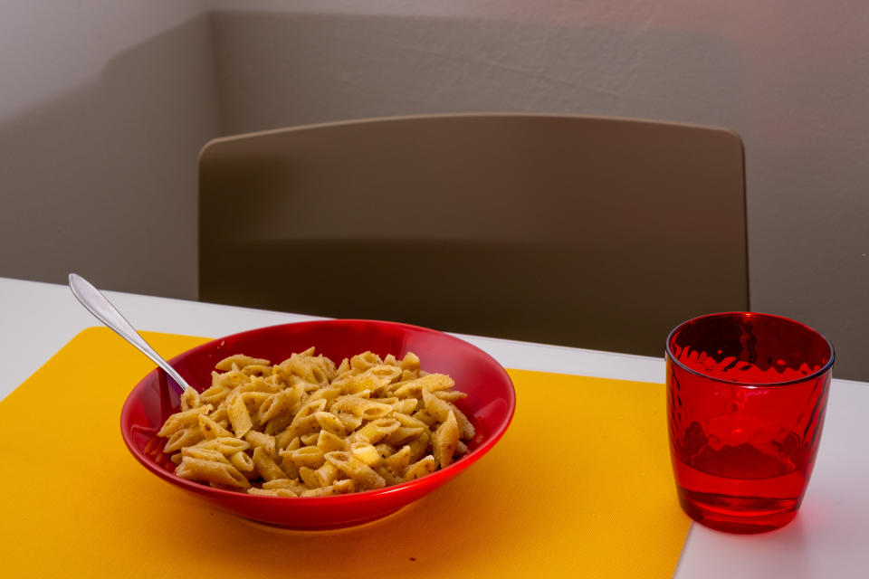 2:20 P.M. Eating pasta | Lucia Buricelli for TIME