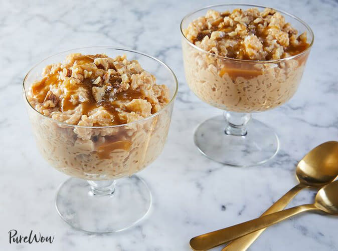 Slow-Cooker Salted-Caramel Rice Pudding