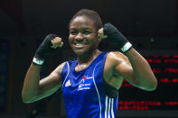 <b><a href="http://uk.eurosport.yahoo.com/blogs/londonspy/british-medal-hopes-nicola-adams-boxing-105817383.html" data-ylk="slk:Nicola Adams;elm:context_link;itc:0;sec:content-canvas;outcm:mb_qualified_link;_E:mb_qualified_link;ct:story;" class="link  yahoo-link">Nicola Adams</a> - Boxing</b>