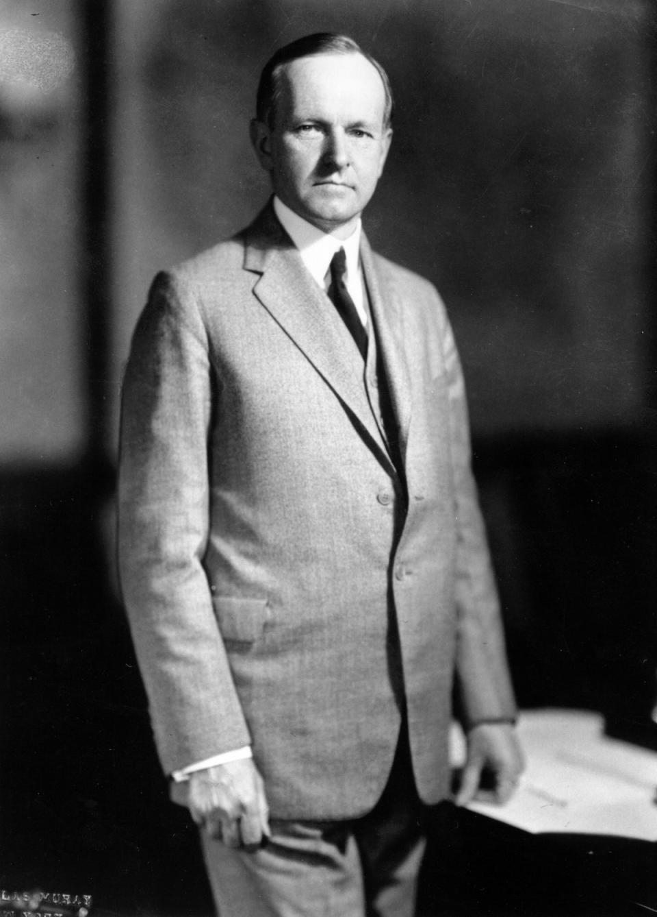 Calvin Coolidge (1872-1933) was the 30th president of the United States of America. He declined to run for re-election in 1928 (Getty Images)