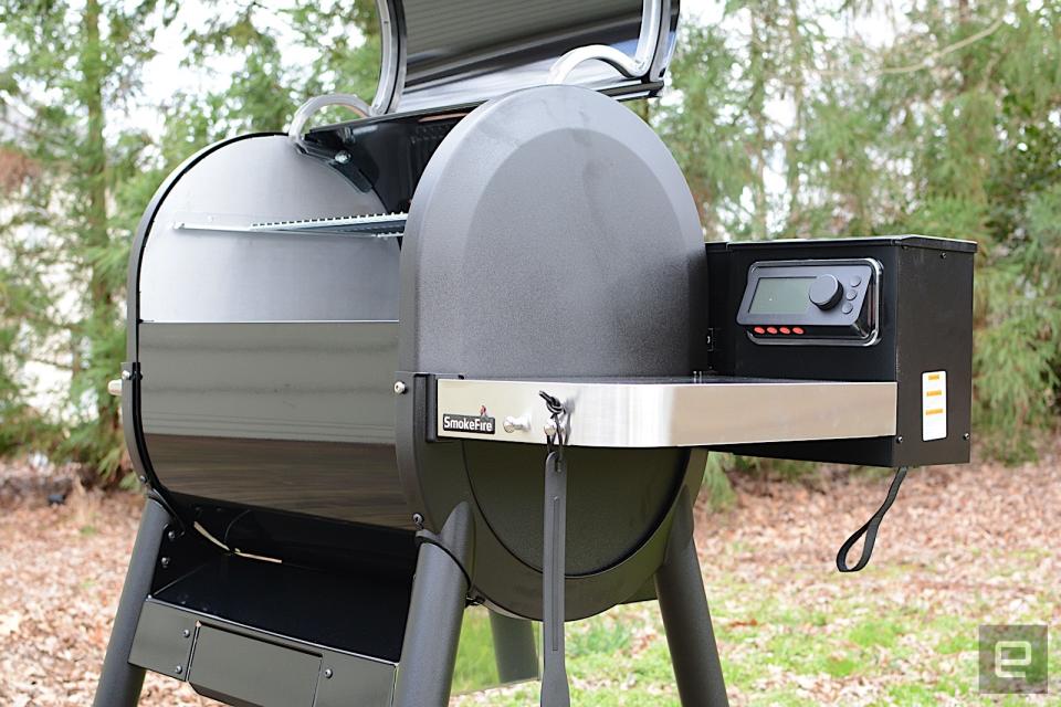 Weber's first pellet grill has potential to be a backyard powerhouse, but the smart features need work.