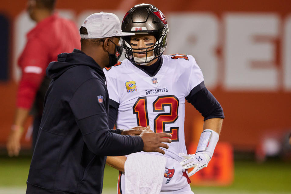 Tom Brady has responded well to the coaching of Byron Leftwich and the Bucs' staff. (Photo by Robin Alam/Icon Sportswire via Getty Images)