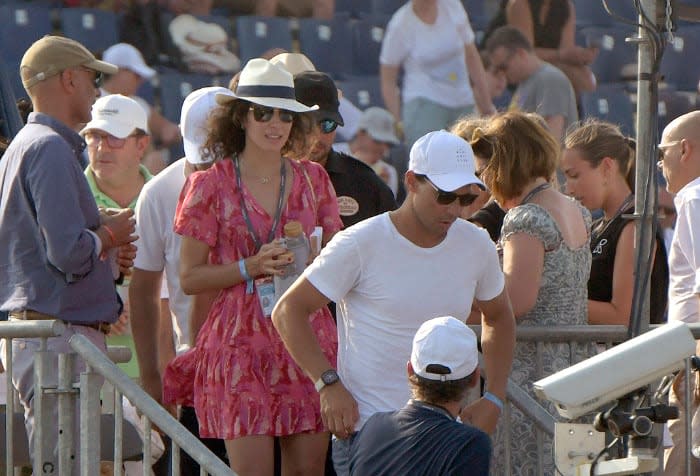 Rafa Nadal y Mery Perelló en el  ATP Mallorca Championships