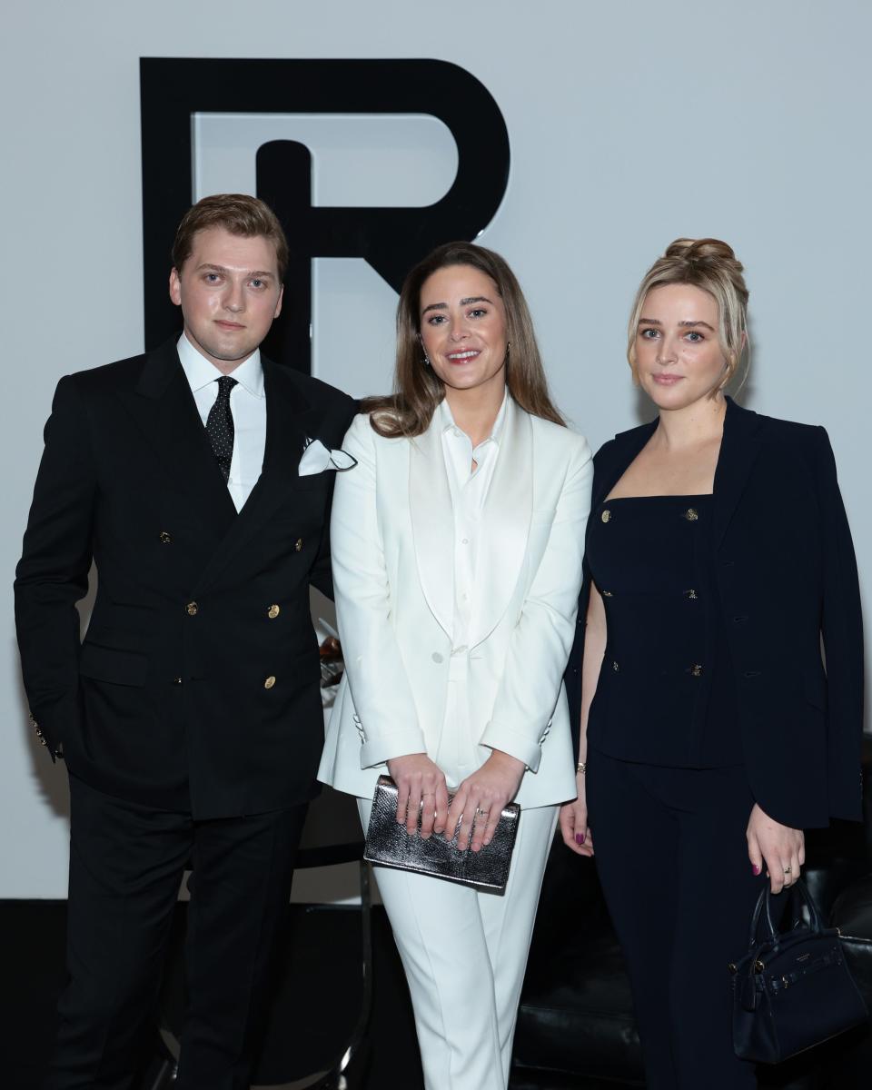Peter Neal, Naomi Biden and Finnegan Biden attend the Ralph Lauren Fall 2022 Fashion Show at Museum of Modern Art on March 22, 2022 in New York City.