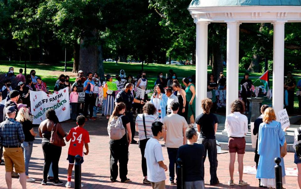 UNC police obtained warrant to search proPalestinian student group’s