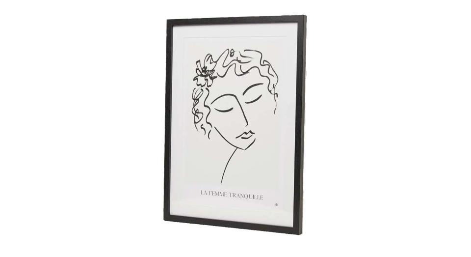 La Femme Tranquille Mounted Framed Wall Art