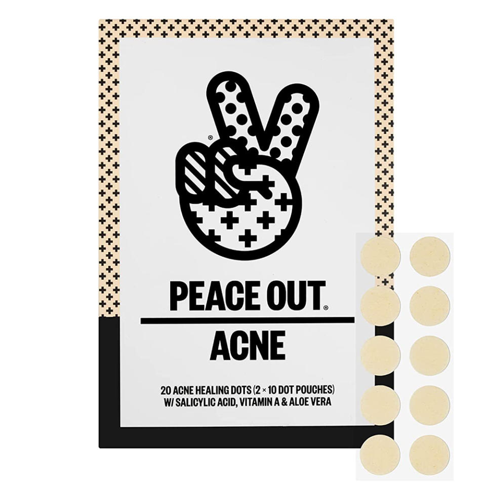 Peace Out acne stickers