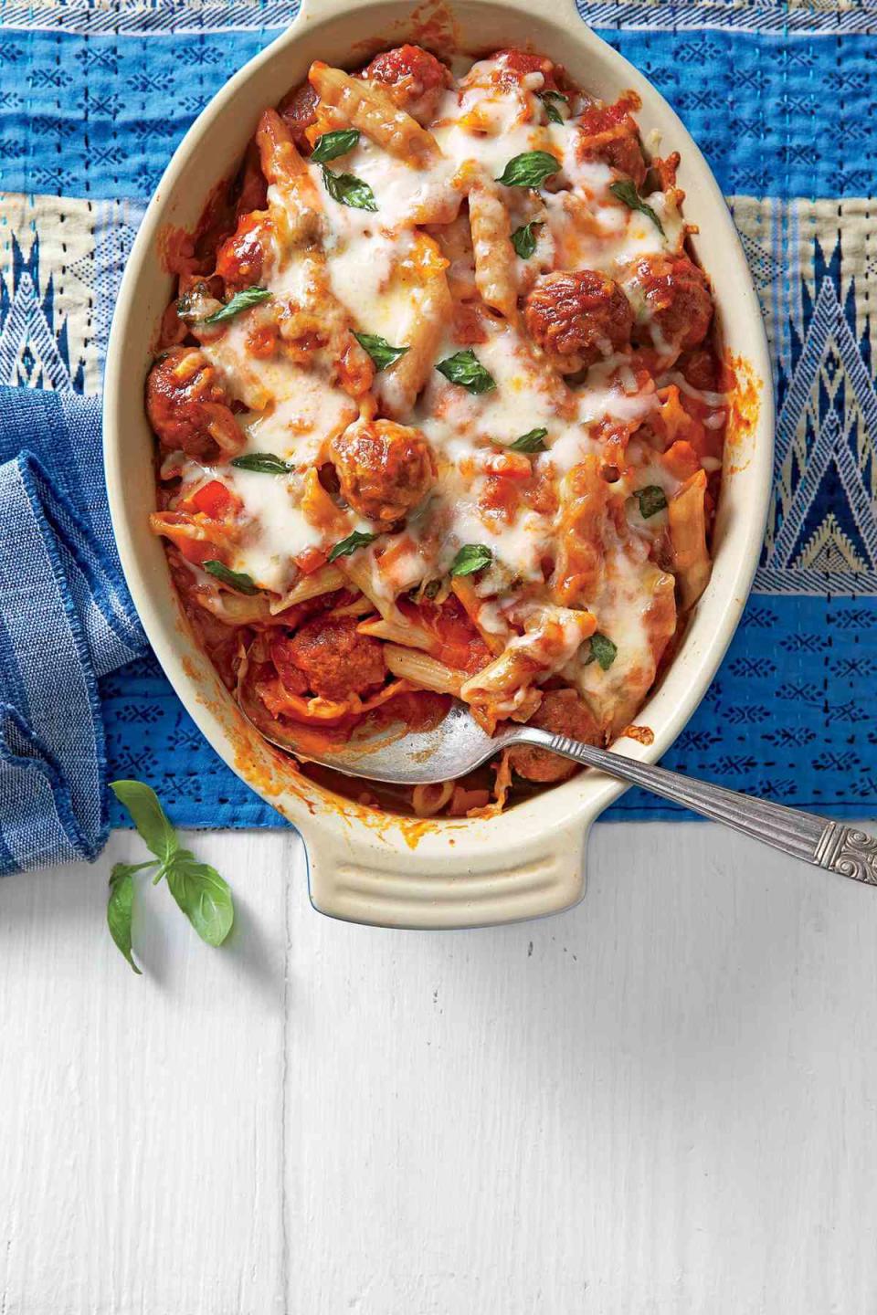 Meatball Pasta Bake