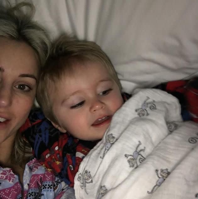 Roxy Jacenko and her young son, Hunter Curtis. Photo: Instagram