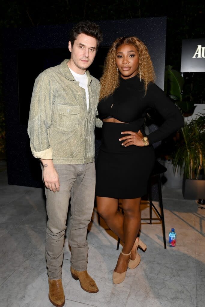 John Mayer and Serena Williams attend Audemars Piguet Starwheel Launch Event at Art Basel 2022 in Miami, Florida