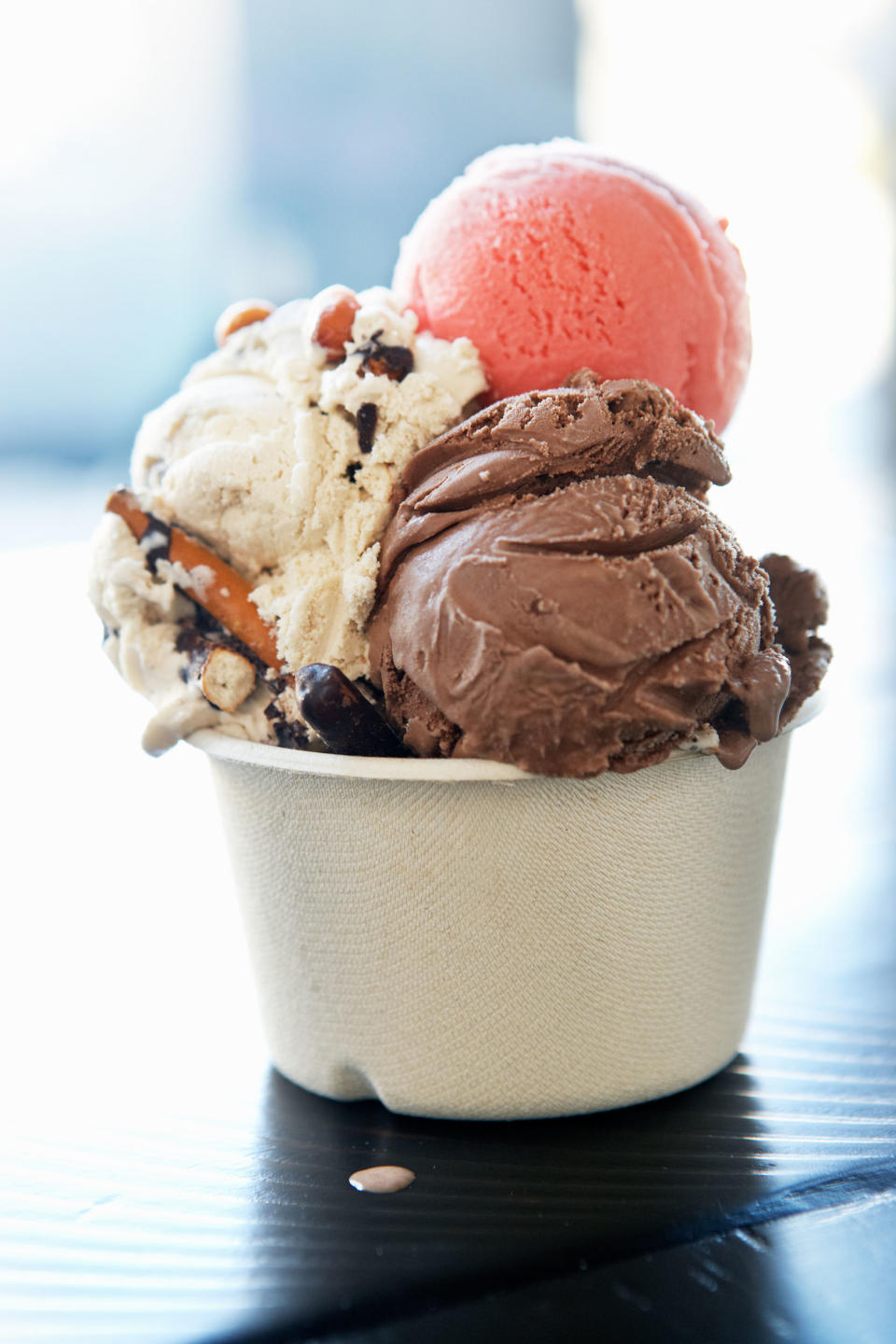 Don't let a spoon come between you and the ultimate ice cream-eating experience.  (Maren Caruso / Getty Images)