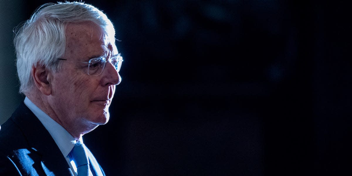 Britain's former Prime Minister John Major arrives for the memorial service for Lord Paddy Ashdown at Westminster Abbey, London, Britain September 10, 2019. Chris J Ratcliffe/Pool via REUTERS