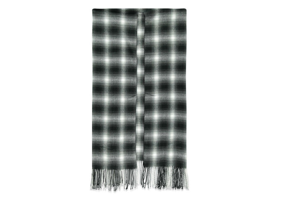 Forever 21 Fringed Plaid Shawl Poncho 