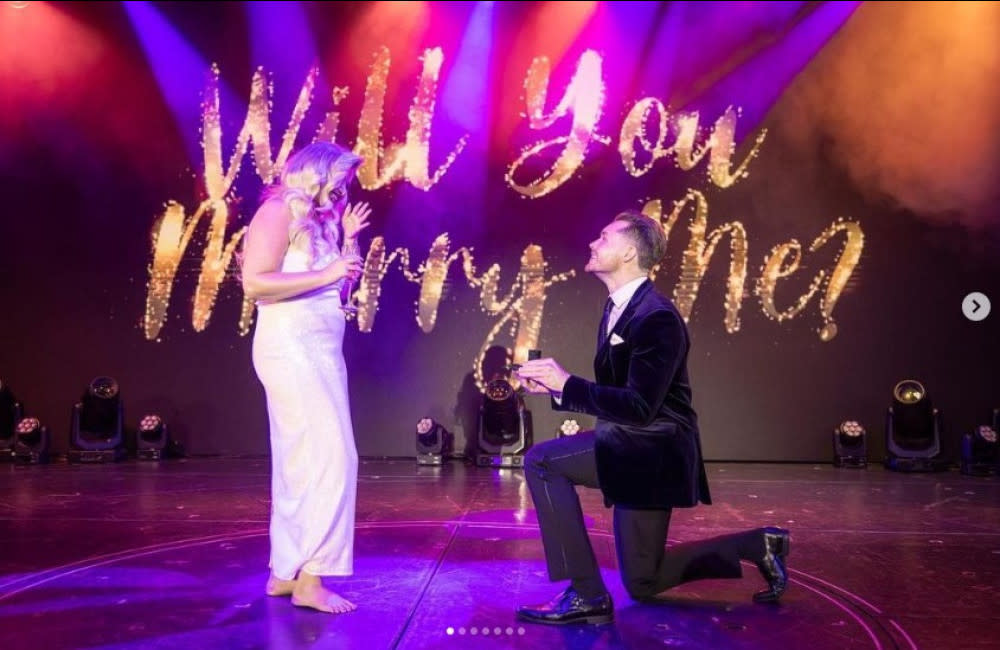 Amy Hart is engaged to Sam Rason credit:Bang Showbiz