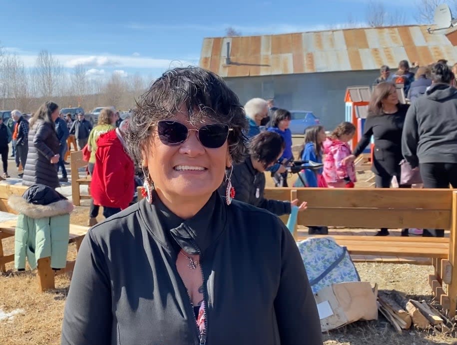 Dawna Hope is Chief of the First Nation of Na Cho Nyak Dun in Mayo, Yukon. She said the community's newest gathering place, Ihdzi, fills her heart with pride.