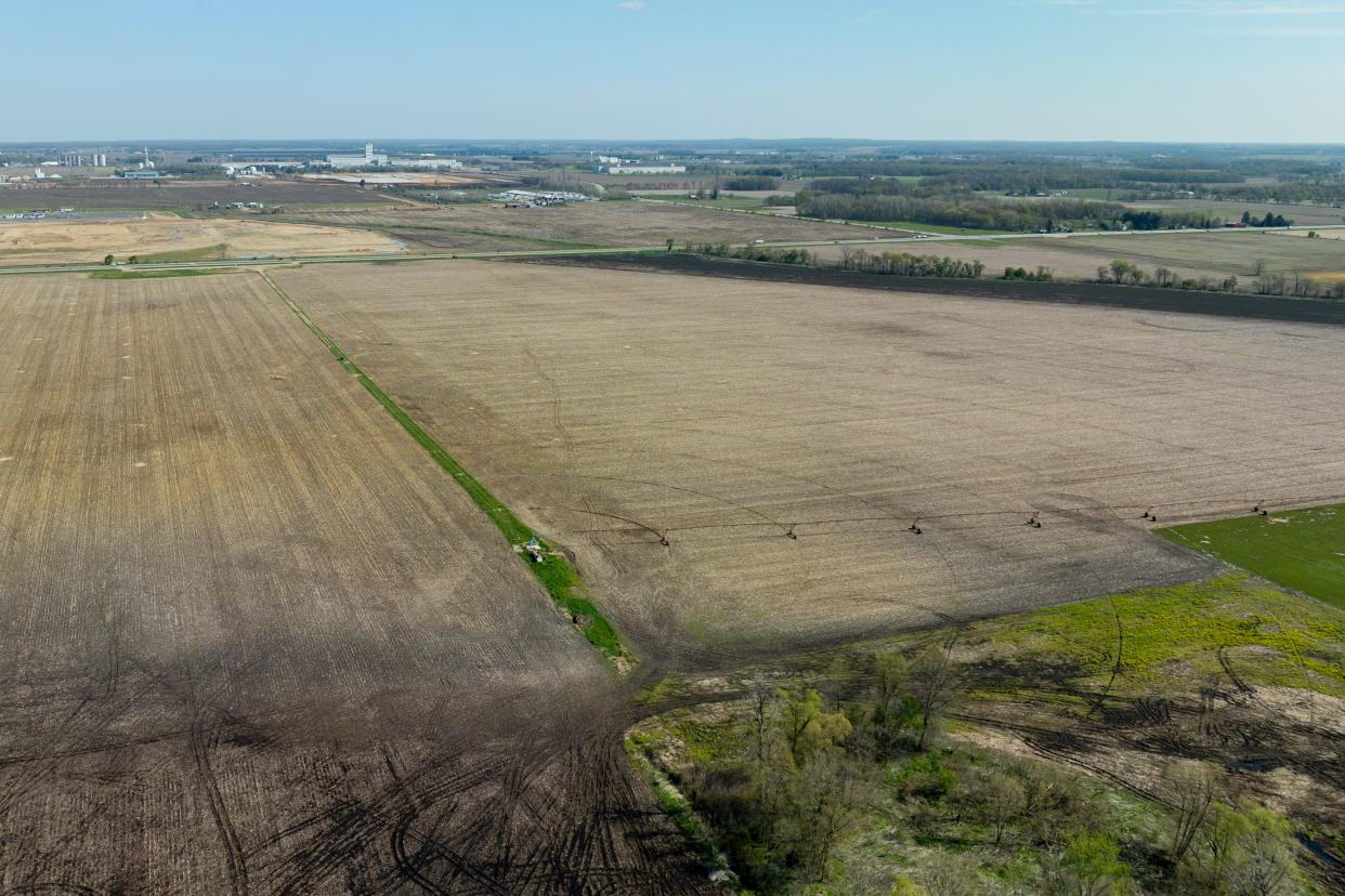 Amazon Web Services eventually plans to develop this land south of Indiana 2 in the Indiana Enterprise Center near New Carlisle. On Thursday, April 25, 2024, Indiana Gov. Eric Holcomb announced the company will invest $11 billion to build a data center campus on another parcel of the IEC.
