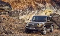 <p>In Europe, the chromed steel brush guard that was standard on the outgoing, U.S.-spec G-class has been illegal for years thanks to pedestrian-impact regulations. Although the signature feature was missing from the G-wagens displayed at the 2019 model’s Detroit show debut, we’re told the brush guard will be back. At first it will be an option, although by the second model year of production, every U.S.-spec G-class will have it standard.</p>