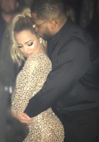 Khloe Kardashian is ALSO reportedly expecting her first child with boyfriend of one year Tristan Thompson. Source: Instagram