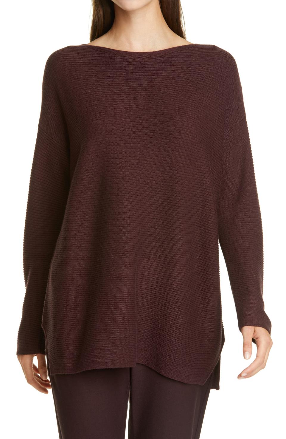 EILEEN FISHER Silk & Cashmere Tunic