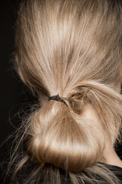 It’s good news girls, effortless low messy buns are also back on the catwalks thanks to Jasper Conran. 