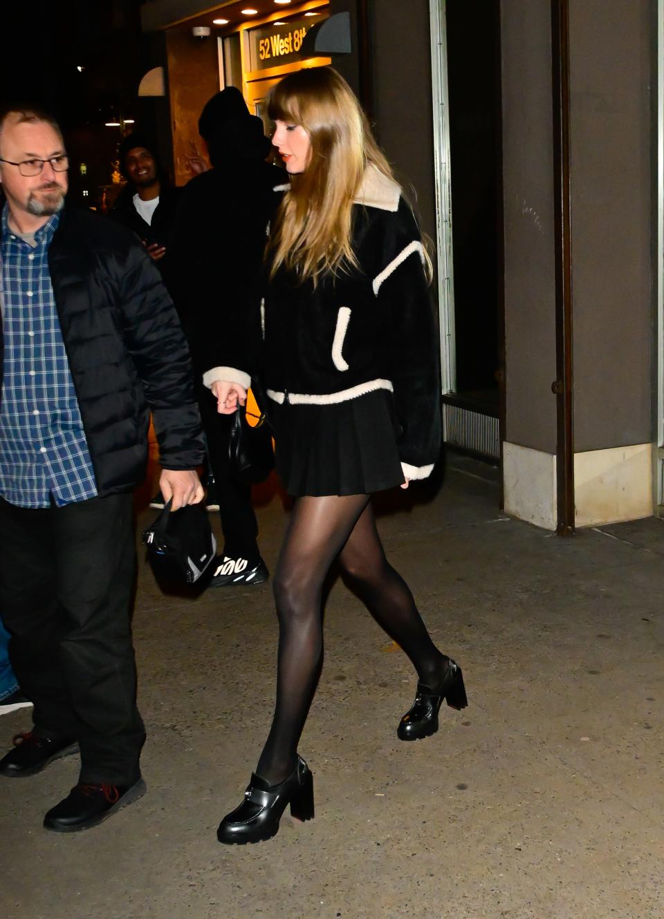 Taylor Swift is seen in Greenwich Village on December 21, 2023.